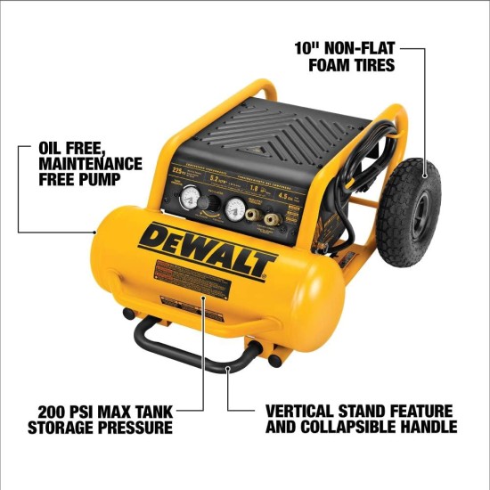 DeWalt D55151 Electric Hand Carry Lightweight Air Compressor
