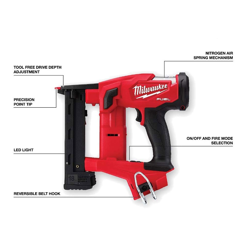 Milwaukee M18 FN16GA 18V Modes Angled Finish Nailer